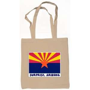 Surprise Arizona Souvenir Tote Bag Natural
