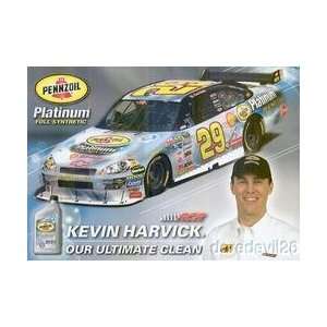 2008 Kevin Harvick Pennzoil Platinum Oil Back Chevy Monte Carlo 