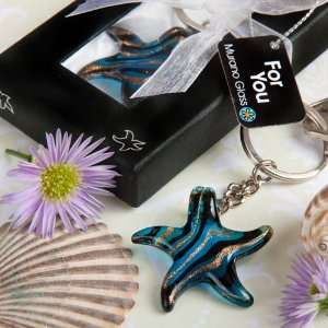 Murano Glass Collection Starfish Keychain Favors F6112 Quantity of 288