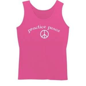   Peace Custom Misses Relaxed Fit Anvil Heavyweight Tank Top Sports