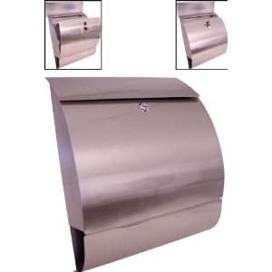   Standard Stainless Steel Locking Wall Mount Mailbox Letterbox with Key