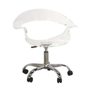 Modern Acrylic Swivel Office Chair Kartell Replica New  