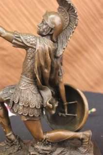 The Gallant Roman Warrior Bronze Sculpture Soldier Art Statue FIgurine 
