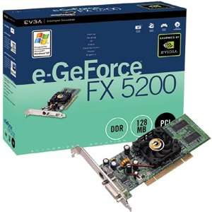  EVGA e GeForce FX 5200 128 MB GPU Electronics