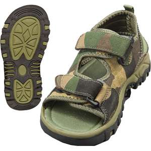 Woodland Camo CUSHIONED Military Army HIKING SANDALS  