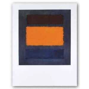 Untitled, Brown and Orange on Maroon by Mark Rothko 23.5x22.25 Art 