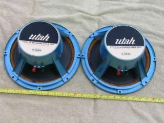 Pair vintage Utah 12 Full range Speakers with Whizzer cones HF12PC 2 