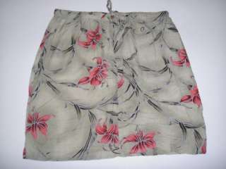 Caribbean Joe Womens Floral Skirt / Size L  
