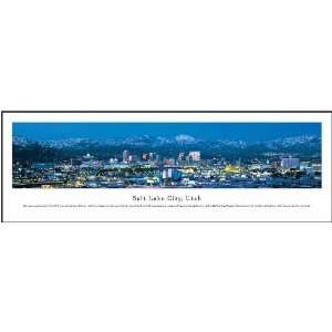 Salt Lake City, Utah Panoramic View Framed Print