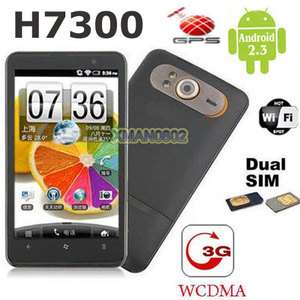   Unlocked Capacitive WCDMA 3G MTK6573 Android Cell Phone H7300 HD7