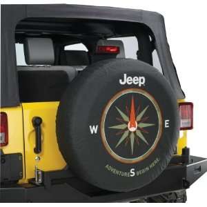  Jeep Wrangler ADVENTURES BEGIN HERE Spare Tire Cover 32 