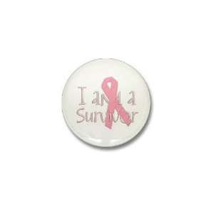  I am a Survivor Breast cancer Mini Button by  