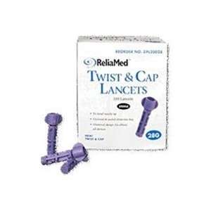  ReliaMed Twist and Cap Lancets   Box of 100 Health 