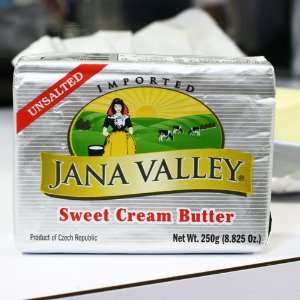 Jana Valley Butter   Unsalted (250 gram)  Grocery 