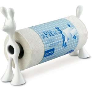  Koziol Pit the Dog Paper Towel Holder   White Kitchen 