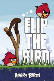 ANGRY BIRDS   GAMING POSTER (FLIP THE BIRD)  