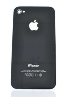   GSM AT&T iPhone 4 Black Glass Back Rear Cover Housing Replacement USA