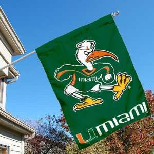  University of Miami Hurricanes House Flag Sports 