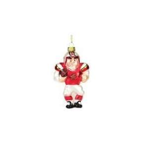Maryland Terrapins NFL Glass White Football Player Christmas Tree 