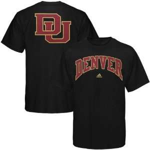  adidas Denver University Pioneers Black Relentless T shirt 
