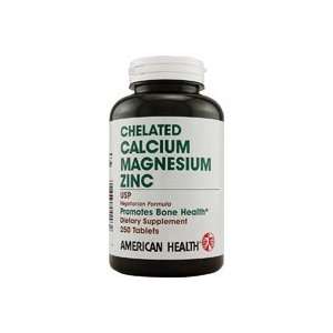  American Health Chelated Calcium Magnesium Zinc 250 