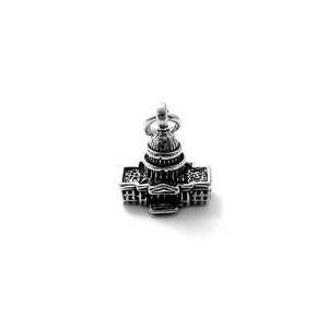  .925 Sterling Silver United States Capital Building Charm 