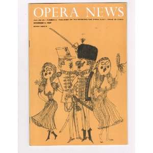  Opera News December 5, 1959 Gypsy Baron Cover (24) Books