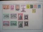 Overprint 1854 SPAIN Airmail URGENTE STAMPS Page from Old Collection 