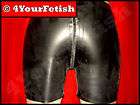 Men Latex Boxer Shorts 2Way Thru Zip Rubber Honour S XL