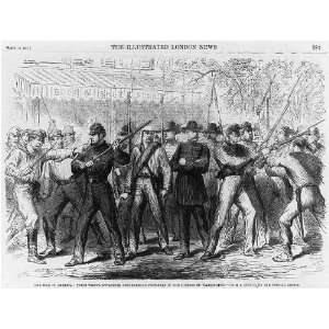  War in America,Union troops,Confederate prisoners,1861 