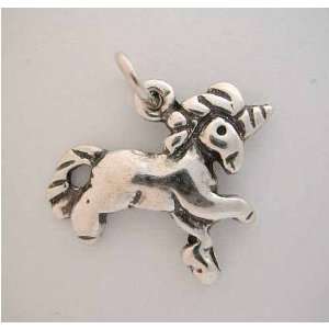  Silver * UNICORN CHARM * Horse Sport Hobbies Jewelry