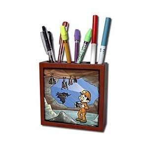   cave underground   Tile Pen Holders 5 inch tile pen holder Office