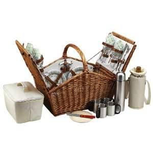  Huntsman Basket for 4 w/Coffee Service Patio, Lawn 