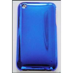  Blue Chrome Fashion Hard Cover Case for iPhone 3Gs 3G 2G 