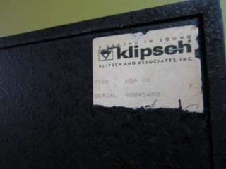 VINTAGE KLIPSCH KG 4 MAIN / STEREO SPEAKERS   OAK CABINETS   MUST SEE 