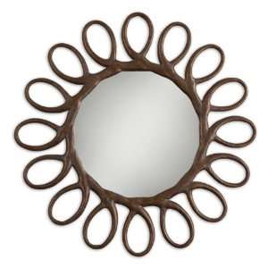  Saltaire Mirror by Uttermost   Heavily antiqued gold leaf 