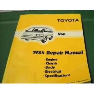  1984 Toyota Van Service Repair Shop Manual Oem 84 Books