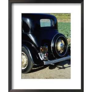  Tail end of 1932 Ford V 8 deluxe Victoria coupe Framed Art 