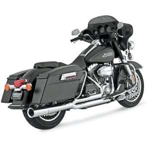 Vance And Hines Chrome Pro Pipe Two Into One Exhaust System For Harley 