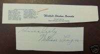 US Senator William Langer, North Dakota Cut Signature  
