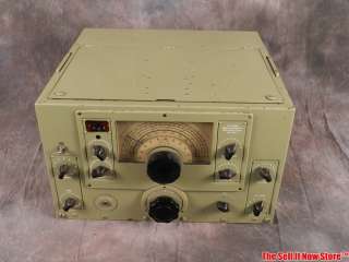   WWII National High Frequency Receiver NC 156 Tube Radio Army Military