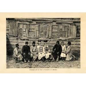  1882 Wood Engraving Art Ulyanovsk Simbirsk Cheremiss Mari 