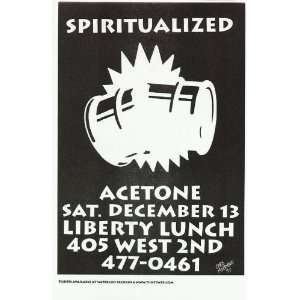   Acetone Austin 97 Original Concert Poster