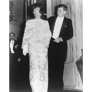 John F. Kennedy & Jackie Kennedy 12x16 B&W Photograph 