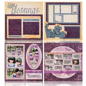  Quick Quotes 12 inchx12 inch Scrapbook Layout Kit   4 