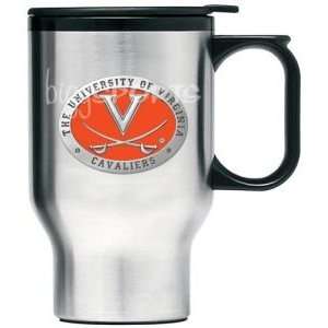  Virginia Cavaliers Stainless Steel Travel Mug Sports 
