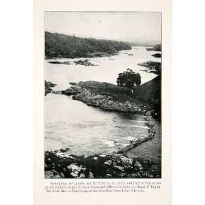  1924 Print Nile River Jinja Uganda Africa Egypt Travel 