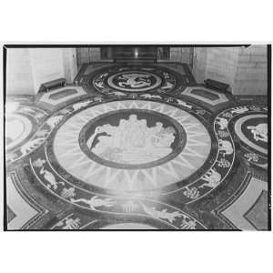   State Capitol, Lincoln, Nebraska. Rotunda, floor from above 1934 Home