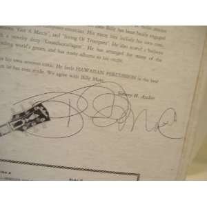   1010) Hawaiian Percussion Signed Autograph LP Guitar