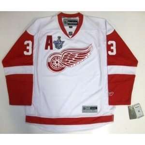 Kris Draper 08 Cup Detroit Red Wings Rbk Jersey Real   Small  